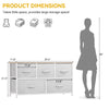 DWVO 5 Dresser for Bedroom, Storage Dresser with 5 Drawers, Wide Storage Tower, Chest of Drawers for Closet, Living Room