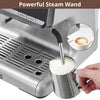 Garvee Espresso Machine With Grinder,Barista Express Espresso Machine, 20 Bar Expresso Coffee Machines with Milk Frother Steam Wand,Cappuccino & Latte Machine for Home,Silver