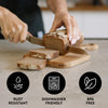 Zulay Kitchen Bread Knife – Ultra Sharp 8-Inch Serrated Stainless Steel Blade for Homemade Bread, Bagels & Cakes – Wavy Edge Bread Slicer with 5-Inch Handle – Silver