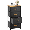 GOOBED Dresser with 4 Drawers - Fabric Storage Tower, Organizer Unit for Bedroom, Living Room, Hallway, Closets - Sturdy Steel Frame, Wooden Top & Easy Pull Fabric Bins, Dark Gray