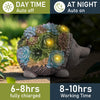 AXEN Solar Garden Outdoor Statues Hedgehogs with Succulent and 7 LED Lights, Outdoor Decorations for Garden Patio Lawn Balcony Yard, Unique Housewarming Gifts