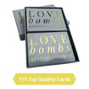 Better Me Love Bombs Kindness Cards – 111 Appreciation & Gratitude Cards, Love Notes for Him & Her, Just Because Gifts, Perfect for Valentine's Day (White & Gold)