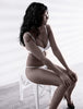 KUKU PANDA Cotton G String Thongs for Women T Back Gstring Underwear Seamless Panties Tangas Sexy 4 Pack Set (White, Small)