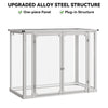 DWVO 41Cu.ft Outdoor Storage Shed w/o Shelf, 4.7x2.5 FT Horizontal Resin Tool Shed with Hydraulic Gas Rod and 3 Locks for Garden, Trash Cans, All-Weather Outdoor Storage, Lockable, Gray
