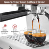 Garvee Espresso Machine With Grinder,Barista Express Espresso Machine, 20 Bar Expresso Coffee Machines with Milk Frother Steam Wand,Cappuccino & Latte Machine for Home,Silver