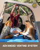 FanttikOutdoor Zeta C6 Pro Camping Tent 6 Person Instant Cabin Tent Setup in 60 Seconds with Rainfly & Windproof Portable with Carry Bag for Family Camping & Hiking, Khaki
