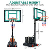 YITAHOME Basketball Hoop Outdoor, 4.4-8.5FT Adjustable Portable Basketball Hoop, Basketball Portable Goals with Weighted Bag for All Ages, Indoor Outdoor