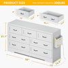 DWVO Farmhouse 7 Drawer Dresser for Bedroom, 59