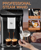GarveeTech Fully Automatic Espresso Machine, 20 Bar Espresso & Coffee Machine with Milk Frother, Built-In & Adjustable Espresso Bean Grinder, Touch Screen Coffee Machine with 1.5L Water Tank