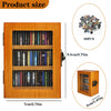 SIHPTO Anxiety Mini Bookshelf Ornament Small Bookshelf Miniature Library with 60pcs Mini Books，Miniature Bookshelf Decor Shake Away Your Anxiety，Home Decoration for Book Lovers (Brown)