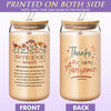 Thank You Gifts for Women, Employee Appreciation Gifts for Coworkers Office Gifts, Farewell Christmas Thank You Gifts Basket for Employees Boss Day Teacher Nurse Mom Her Hostess w/ 16Oz Can Glass Cup