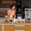 Garveehome Fully Automatic Espresso Coffee Machine with Milk Frother, 20 Bar Pressure, 15 Adjustable Grind Levels, 8-In-1 Coffee Maker with TFT Touchscreen, Removable Water Tank Cappuccino Latte Maker