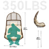 YITAHOME Hanging Egg Swing Chair Egg Chair Wicker Indoor Outdoor Hammock Egg Chair with Cushions 330lbs for Patio, Bedroom, Garden and Balcony, Beige (Stand not Included)