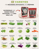 50 Tactiko Survival Vegetable, Herb & Fruit Seed Kit - U.S.A. Harvested Varieties - Over 25,000 Non-GMO Heirloom Seeds - Emergency Seed Vault in Waterproof Mylar Bag - Long-Term Storage