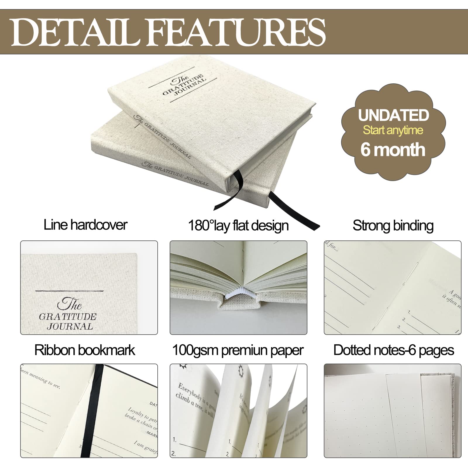 Gratitude Journal for Women - Quick Guided Daily Prompts with Positive Affirmations, Mindfulness Exercises for Happiness, Reflection & Wellness Self Care (5-Minute Routine)