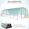 YITAHOME 26x10x7ft Greenhouse Extra Large Heavy Duty Large 2 Swing Doors Walk-in Greenhouses Tunnel Green Houses Outdoor 14 Windows Gardening Upgraded Galvanized Steel Garden, White