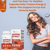 Happy Saffron Supplements - 5 In 1 Saffron Capsules With 10:1 Saffron Extract 88.5mg, Ginseng, Goji Berry & Chrysanthemum – Supports Memory, Focus, Mood, Energy, Emotional Balance & Eye Health