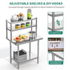 YITAHOME NSF Stainless Steel Table with Overshelves, 30