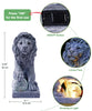 Philodwell Solar Lion Statue for Garden Decor: Outdoor Figurines Sculpture with Ball for Lawn Patio Yard Balcony - Gifts for Mom Grandma Women