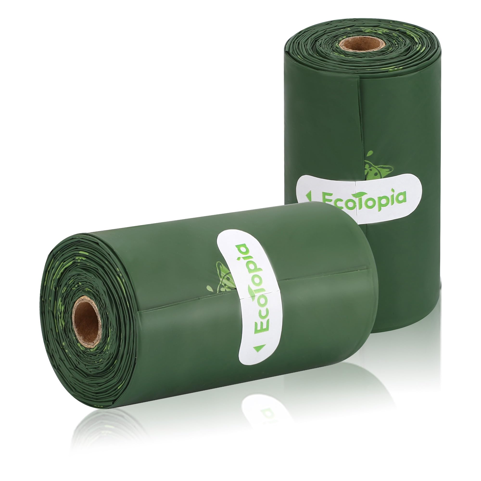 Extra 20% Thicker Dog Poop Bags,100% Certified Biodegradable&Compostable Dog Poop Bags Rolls,ASTM D6400 & EN 13432 Compliant Dog Waste Bag,Leakproof Doggy Poop Bag (dark green, 2 Rolls 30 Bags)