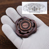 DjuiinoStar High-end Fidget Spinner, Unique Dual Bearings Design, Precisely CNC Machined (Oxidation Treated Copper, Retro Feel), Premium EDC Toy DFS-04
