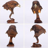 suruim Pure Copper Bald Eagle Statue Luxury Brass Home Decor Gold Sculpture Bird Decorations for The Home, Office, Study Collectible Artwork, Gift for Eagle Lovers (Brass)