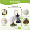 Solar Light Duck Statues, Porch Goose Statue for Front Yard Decor - Outdoor Lawn Ornaments, Garden Ducks and Goose Decorations, Perfect Yard Goose Decor and Duck Decoy for Garden Animals Theme