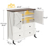 DWVO 4 Drawer Dresser - Farmhouse Chest of Drawers for Bedroom, 37