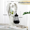 VChymm Solar Angel Outdoor Garden Decor Statues – 13.2 inches Solar Outdoor Sculptures for Outside Yard Art Patio Balcony Front Lawn Ornaments Gifts for Mom Grandma Women
