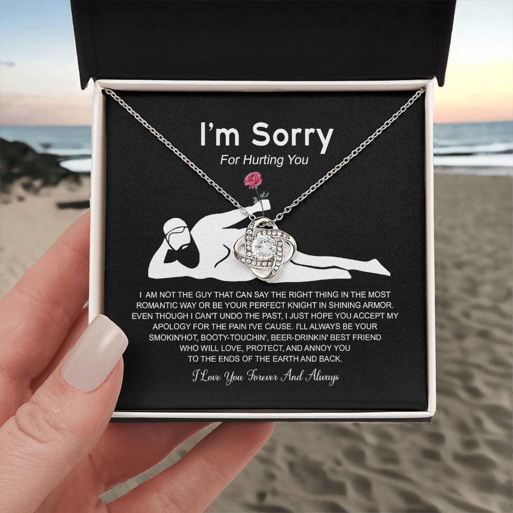 VIRAGIL Im sorry Necklace Gifts, Funny Gifts For Girlfriend, Christmas Presents For Girlfriend, Necklace Gift Ideas For Wife, Im Sorry Necklace For Women Romantic Jewelry For Her Anniversary