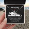 VIRAGIL Im sorry Necklace Gifts, Funny Gifts For Girlfriend, Christmas Presents For Girlfriend, Necklace Gift Ideas For Wife, Im Sorry Necklace For Women Romantic Jewelry For Her Anniversary