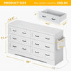 DWVO Farmhouse 6 Drawer Dresser for Bedroom, 59
