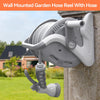 Flora Guard Garden Hose Holder With 1/2 Inch 65Ft Freeze-resistant UV Software, Hose Reels Wall Mount, Removable Hose Reel, 3/4 