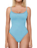Avidlove Body Suits for Womens Lace Trim Bodysuit Tank Tops Square Neck Summer Sleeveless Light Blue