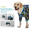 LovinPet Dog Clothing for Large Dogs: Dinosaur in The Jungle Print, Lightweight Stretchy Knit Pullover Puppy Pajamas, Big Dog Onesie. Large Breed Dog Jammies, Pet PJ's/XL
