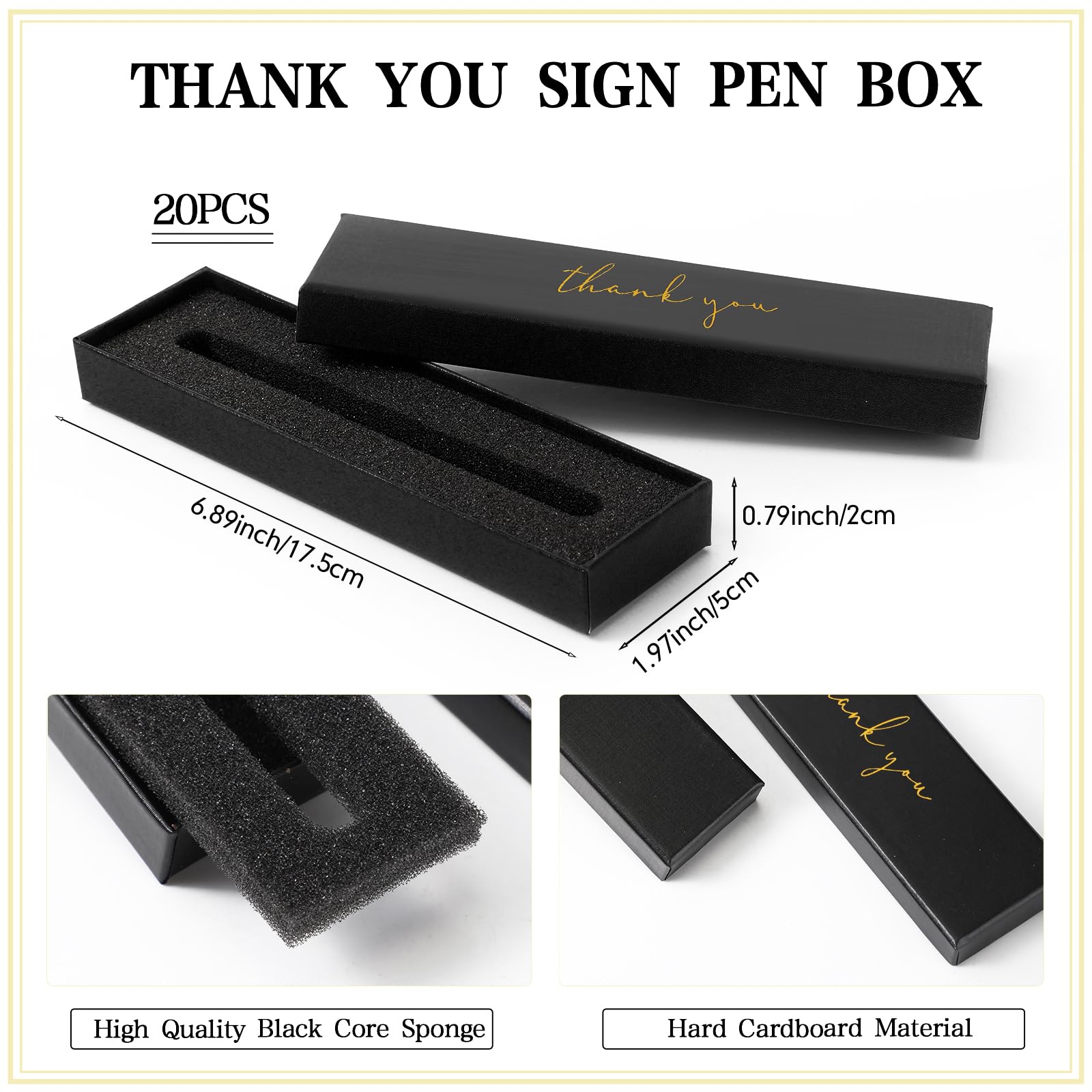 PerKoop 20 Sets Thank You Gifts Inspirational Ballpoint Pen with Boxes Motivational Quote Pen Bulk Appreciation Gift for Employee Volunteer Teacher Nurse Assistant Secretary(Modern Colors,May You)