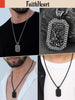FaithHeart St. Michael Medal Necklace Catholic Dog Tag Pendant Masculine Protective Jewelry High Polished Tarnish Resistant