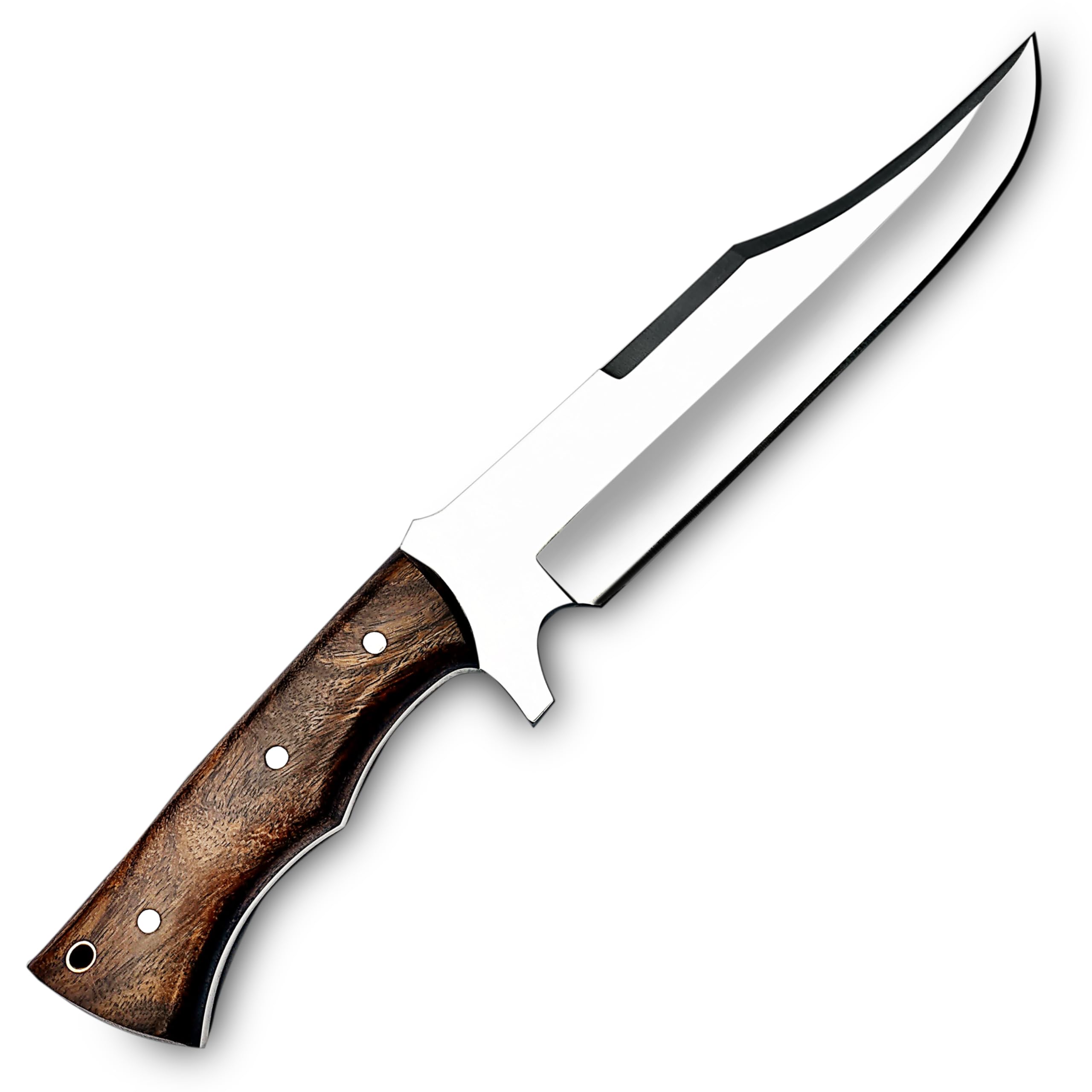 WARIVO KNIFE Handmade D2 Steel 14 Inch Full Tang Bowie Knife with leather sheath, Hunting knife with Wood Handle used for Bushcraft, Outdoor, Camping, Survival