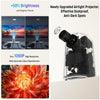 Projector 4K with WiFi and Bluetooth, Portable Projector with Sensorless Auto Focus, Outdoor Movie Projector 120'' Screen Compatible with HDMI/USB/Smartphone/PC/Laptop