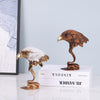 suruim Pure Copper Bald Eagle Statue Luxury Brass Home Decor Gold Sculpture Bird Decorations for The Home, Office, Study Collectible Artwork, Gift for Eagle Lovers (Brass)