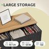 GOOBED Dresser, Fabric Dresser with 8 Drawers, Chest of Drawers for Closet, Sturdy Steel Frame, Wooden Top, Easy Pull Handle