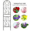 YITAHOME 2 Pack 87x20in Trellises for Cllimbing Plants, Roses, Vegetables, Vines, Flowers, Black Metal Coated Rustproof Garden Trellis for Outdoor Patio