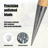 FLORA GUARD Bulb Planter & Wood Handle Seed Planter Dibber with Depth Mark for Sowing Seed,Transplanting Plants,Planting Bulb,Digging