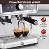 Coffee Machine 20 Bar Pressure, Stainless Steel Espresso Maker Cappuccino, And Macchiato With Milk Frother 2.8l Water Tank, Commercial Espresso Machine Barista Kit, For Latte