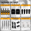 Retevis RB48 Heavy Duty Walkie Talkies, Waterproof Two Way Radio, Advanced Triple Proof, 2000 mAh, Emergency, 2 Way Radio Long Range for Job Site (4 Pack) Yellow