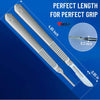 MedHelp Scalpel Handle No 3, Performance Dermaplaning Handle #3 High Quality Stainless Steel Fits Blades 9 10 10a 10r 11 12 13 14 15 and 15a ● Pack of 3 Handles