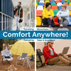ComfiLife Ergo-Gel Airplane Seat Cushion – Travel Seat Cushion – Foldable, Portable Comfort