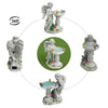 Vlyrofea Solar Angel Garden Sculpture with Color - Changing Lights,Resin Garden Outdoor Decorations Figurine with Birds,Frog & Mushroom for Home,Yard,Patio,Balcony,Lawn - Unique Housewarming Gifts