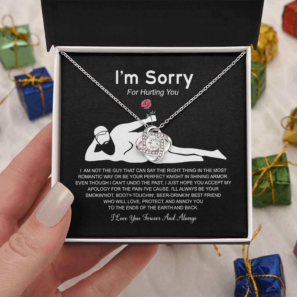 VIRAGIL Im sorry Necklace Gifts, Funny Gifts For Girlfriend, Christmas Presents For Girlfriend, Necklace Gift Ideas For Wife, Im Sorry Necklace For Women Romantic Jewelry For Her Anniversary