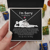 VIRAGIL Im sorry Necklace Gifts, Funny Gifts For Girlfriend, Christmas Presents For Girlfriend, Necklace Gift Ideas For Wife, Im Sorry Necklace For Women Romantic Jewelry For Her Anniversary